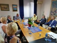 ПРИЈЕМ ДЕЛЕГАЦИЈЕ ИЗ ИТАЛИЈЕ КОД ПРЕДСЕДНИКА САВЕЗА САМОСТАЛНИХ СИНДИКАТА БЕОГРАДА